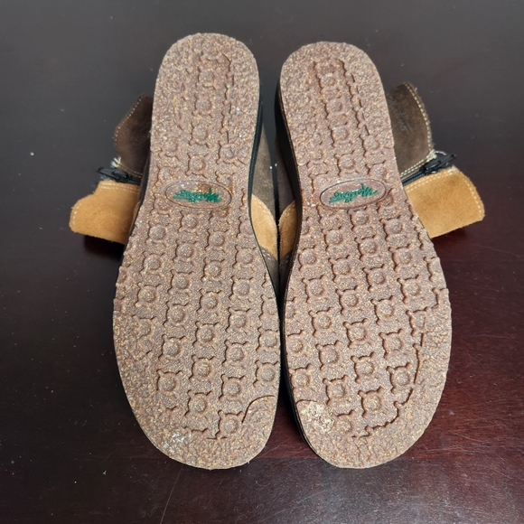 MARTINO brown suede patchwork ankle boots - Picture 9 of 11